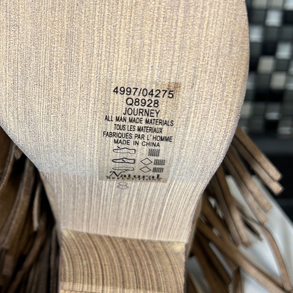 Natural Reflections Journey Tassel/Fringe Western Boots, Taupe, Ladies 8M - Picture 4 of 5